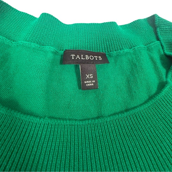 Talbots Green Short Sleeve Sweater - Picture 5 of 6
